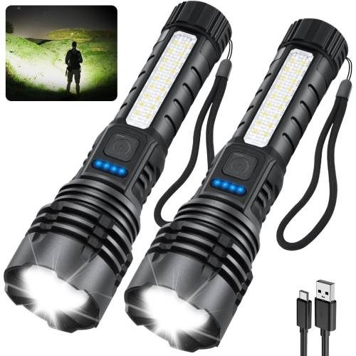 Rechargeable Flashlights, High Lumens