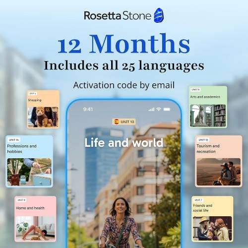 Rosetta Stone 12 Months, All 25 Languages